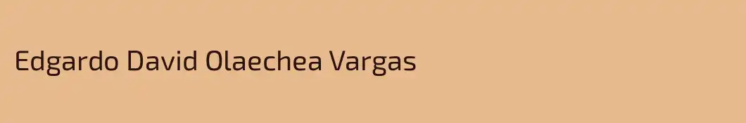 Edgardo David Olaechea Vargas